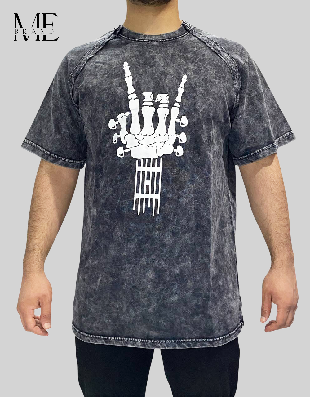 Rock Skeleton Hand T-Shirt