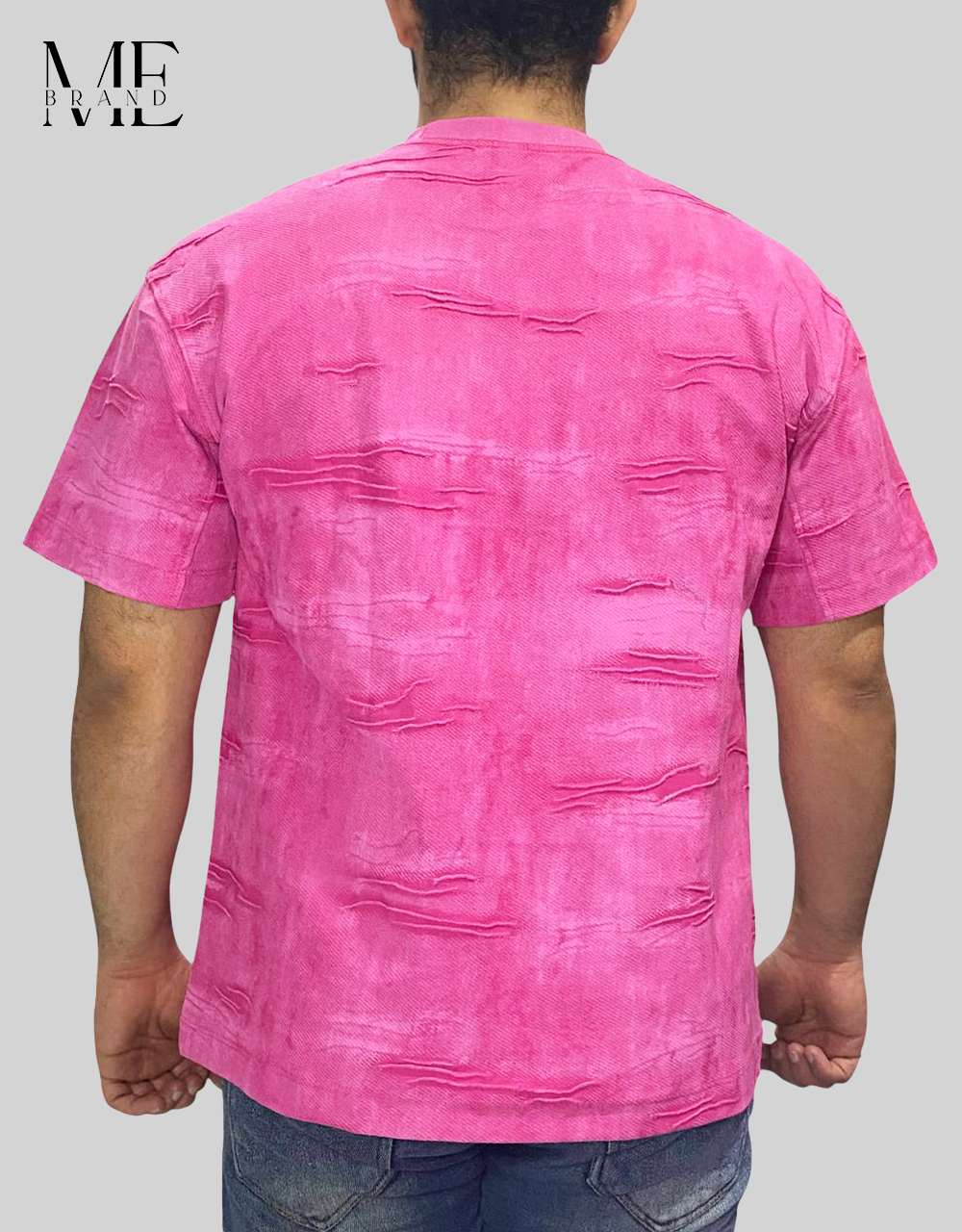 Ripped Oversized Pink T-Shirt