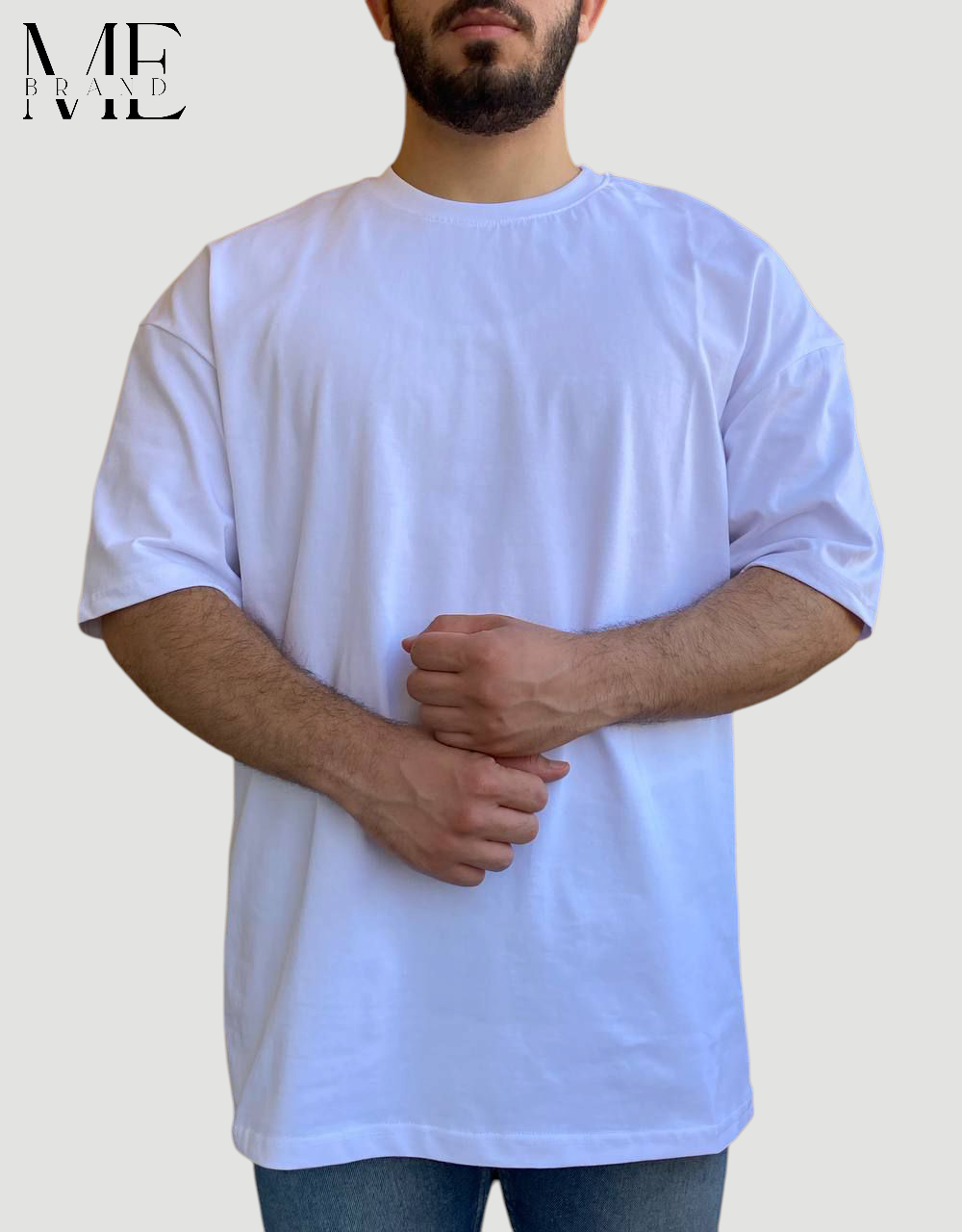 Oversized Basic White T-shirt
