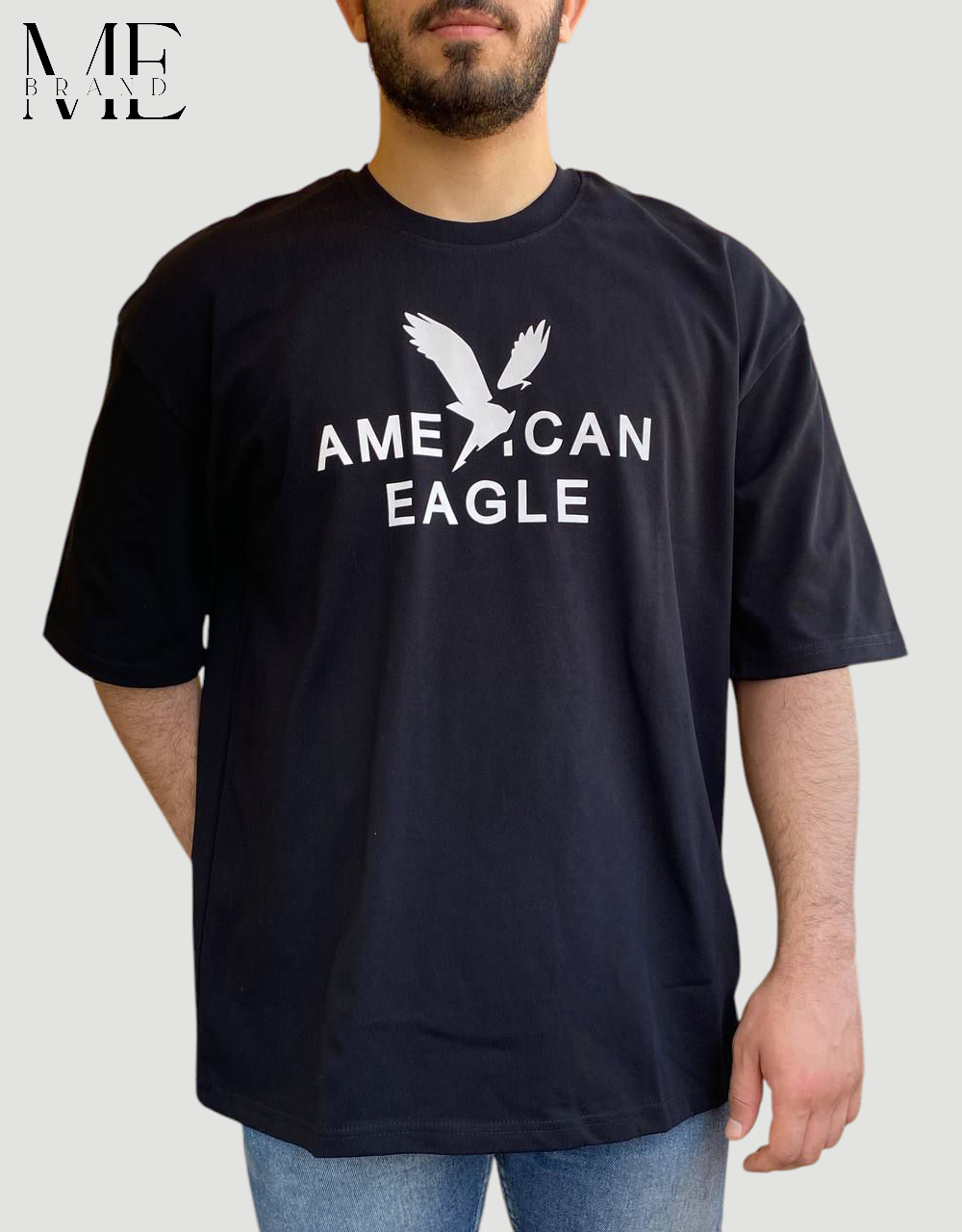 American Eagle Oversized Black T-Shirt